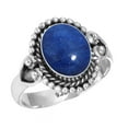 thumbnail image 1 of Natural Lapis Ring 925 Sterling Silver Handmade Jewelry, 1 of 6