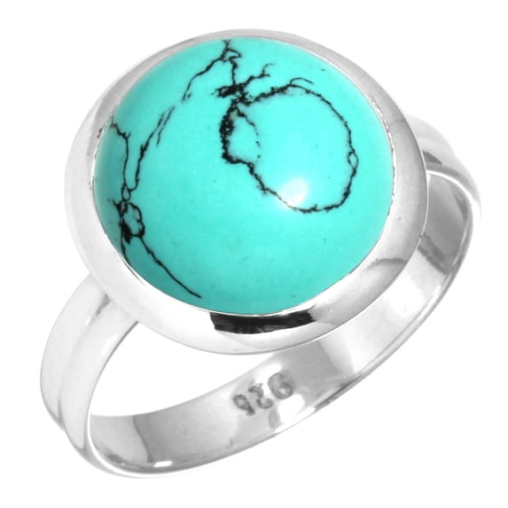 Turquoise Ring 925 Sterling Silver Handmade Jewelry