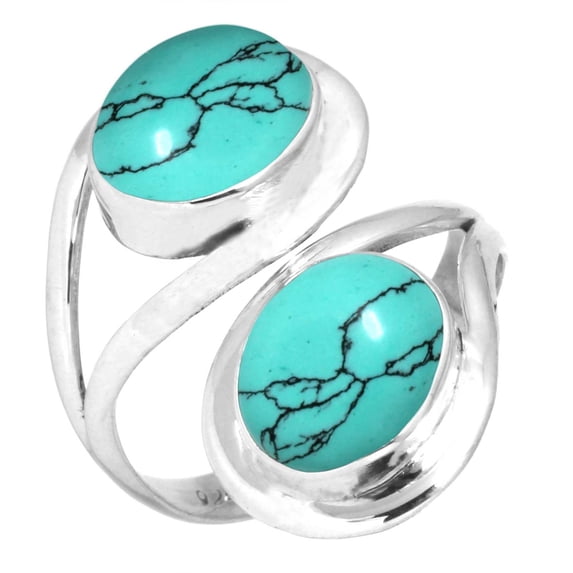 Turquoise Ring 925 Sterling Silver Handmade Jewelry