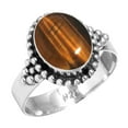 thumbnail image 1 of Natural Tiger Eye Women Jewelry 925 Sterling Silver Ring, 1 of 6