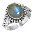 thumbnail image 1 of Natural Labradorite Women Jewelry 925 Sterling Silver Ring, 1 of 6