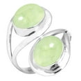 thumbnail image 1 of Natural Prehnite Ring 925 Sterling Silver Handmade Jewelry, 1 of 6