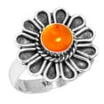 thumbnail image 1 of 925 Sterling Silver Women Jewelry Amber Ring, 1 of 5