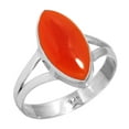 thumbnail image 1 of Natural Carnelian Women Jewelry 925 Sterling Silver Ring, 1 of 6