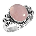 thumbnail image 1 of Rose Quartz Women Jewelry 925 Sterling Silver Ring, 1 of 5