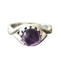 925 Sterling Silver Ring For Womens, Natural Amethyst Ring Gemstone Unique Handcrafted Ring For Her
