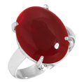 thumbnail image 1 of 925 Sterling Silver Ring Garnet Quartz Handmade Jewelry, 1 of 5