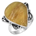 thumbnail image 1 of 925 Sterling Silver Ring Green Pietersite Women Jewelry, 1 of 4