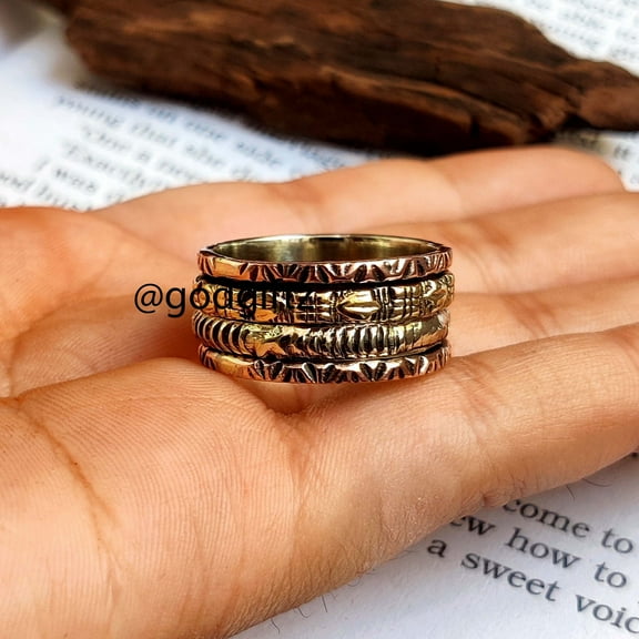 925 Sterling Silver Ring - Handmade Silver Ring - Silver Boho Ring - Prsonalized Ring -Worry Ring - Silver Spinner Ring -Gift For Women