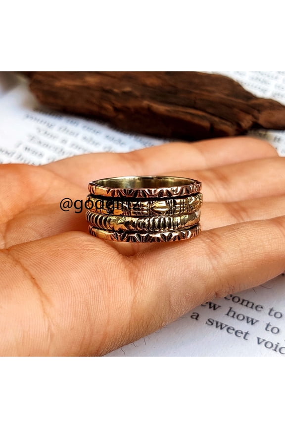 925 Sterling Silver Ring - Handmade Silver Ring - Silver Boho Ring - Prsonalized Ring -Worry Ring - Silver Spinner Ring -Gift For Women