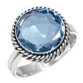 thumbnail image 1 of 925 Sterling Silver Ring Iolite Quartz Handmade Jewelry, 1 of 5