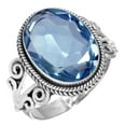 thumbnail image 1 of 925 Sterling Silver Ring Iolite Quartz Handmade Jewelry, 1 of 5