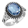 thumbnail image 1 of 925 Sterling Silver Ring Iolite Quartz Handmade Jewelry, 1 of 5