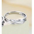thumbnail image 1 of 925 Sterling Silver Ring Mobius Strip Couple Ring Simple Band for Men and Women Promise Ring Wedding Ring Engagement Ring Anniversary Gift, 1 of 7