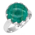 thumbnail image 1 of 925 Sterling Silver Ring Natural Amazonite Handmade Jewelry, 1 of 6