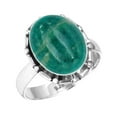 thumbnail image 1 of 925 Sterling Silver Ring Natural Amazonite Handmade Jewelry, 1 of 6