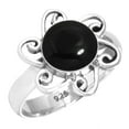 thumbnail image 1 of 925 Sterling Silver Ring Natural Black Onyx Handmade Jewelry, 1 of 5