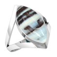 thumbnail image 1 of 925 Sterling Silver Ring Natural Blue Opal Handmade Jewelry, 1 of 10
