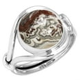 thumbnail image 1 of 925 Sterling Silver Ring Natural Crazy Lace Agate Handmade Jewelry, 1 of 6