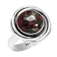 thumbnail image 1 of 925 Sterling Silver Ring Natural Eudialyte Handmade Jewelry, 1 of 6