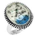thumbnail image 1 of 925 Sterling Silver Ring Natural K2 Jasper Handmade Jewelry, 1 of 6