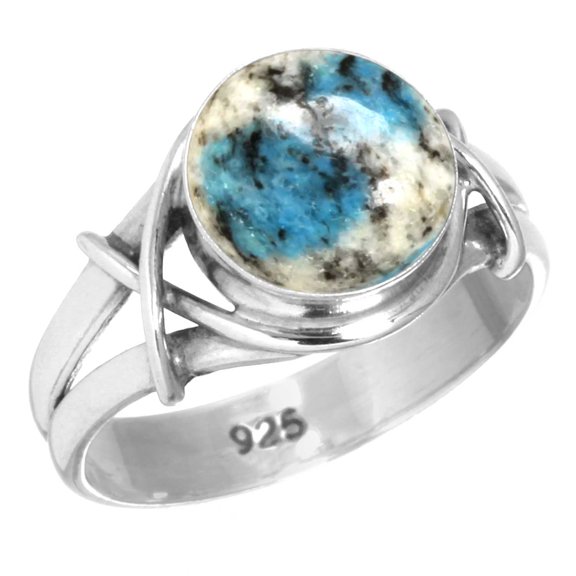 925 Sterling Silver Ring Natural K2 Jasper Handmade Jewelry