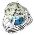 thumbnail image 1 of 925 Sterling Silver Ring Natural K2 Jasper Handmade Jewelry, 1 of 6