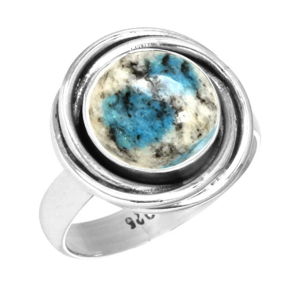 925 Sterling Silver Ring Natural K2 Jasper Handmade Jewelry