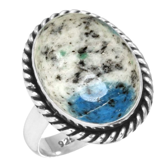 925 Sterling Silver Ring Natural K2 Jasper Handmade Jewelry