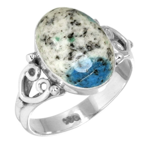 925 Sterling Silver Ring Natural K2 Jasper Handmade Jewelry