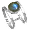 thumbnail image 1 of 925 Sterling Silver Ring Natural Labradorite Handmade Jewelry, 1 of 6