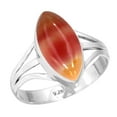 thumbnail image 1 of 925 Sterling Silver Ring Natural Mookaite Handmade Jewelry, 1 of 6