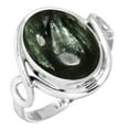 thumbnail image 1 of 925 Sterling Silver Ring Natural Seraphinite Handmade Jewelry, 1 of 6