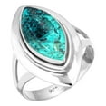 thumbnail image 1 of 925 Sterling Silver Ring Natural Shattuckite Handmade Jewelry, 1 of 6