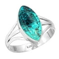 thumbnail image 1 of 925 Sterling Silver Ring Natural Shattuckite Handmade Jewelry, 1 of 6