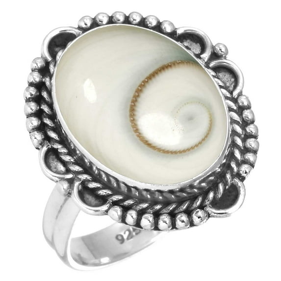 925 Sterling Silver Ring Natural Shiva Eye Handmade Jewelry