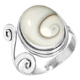 thumbnail image 1 of 925 Sterling Silver Ring Natural Shiva Eye Handmade Jewelry, 1 of 6