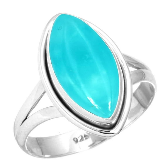 925 Sterling Silver Ring Natural Smithsonite Handmade Jewelry