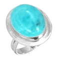 thumbnail image 1 of 925 Sterling Silver Ring Natural Smithsonite Handmade Jewelry, 1 of 6