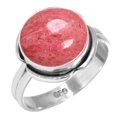 thumbnail image 1 of 925 Sterling Silver Ring Natural Thulith Handmade Jewelry, 1 of 6