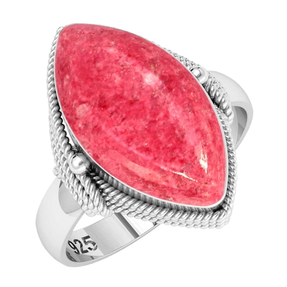 925 Sterling Silver Ring Natural Thulith Handmade Jewelry