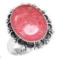 thumbnail image 1 of 925 Sterling Silver Ring Natural Thulith Handmade Jewelry, 1 of 6