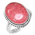 thumbnail image 1 of 925 Sterling Silver Ring Natural Thulith Handmade Jewelry, 1 of 6