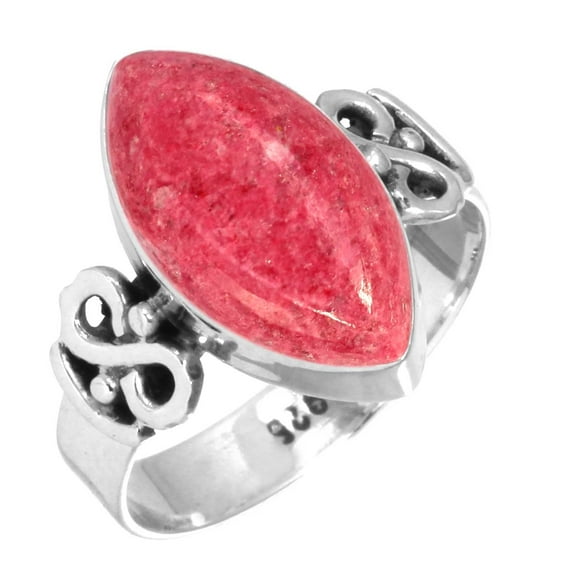 925 Sterling Silver Ring Natural Thulith Handmade Jewelry