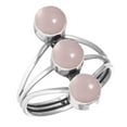 thumbnail image 1 of 925 Sterling Silver Ring Rose Quartz Handmade Jewelry, 1 of 5