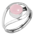 thumbnail image 1 of 925 Sterling Silver Ring Rose Quartz Handmade Jewelry, 1 of 5