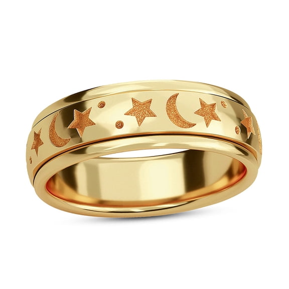 925 Sterling Silver Ring Vermeil Yellow Gold Plated Size 8 Birthday Christmas Gifts for Women