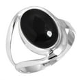 thumbnail image 1 of 925 Sterling Silver Ring For Women - Men Genuine Black Onyx Gemstone Silver Ring Size 7.5 July Birthstone Handmade Silver Ring Size 7.5 Friendship Day Gift For Mom Gemstone 925 Silver Jewelry, 1 of 5