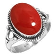 thumbnail image 1 of 925 Sterling Silver Ring For Women - Men Red Stone Gemstone Silver Ring Size 10 October Birthstone Handmade Silver Ring Size 10 Birthday Gift For Mom Gemstone 925 Silver Jewelry, 1 of 5