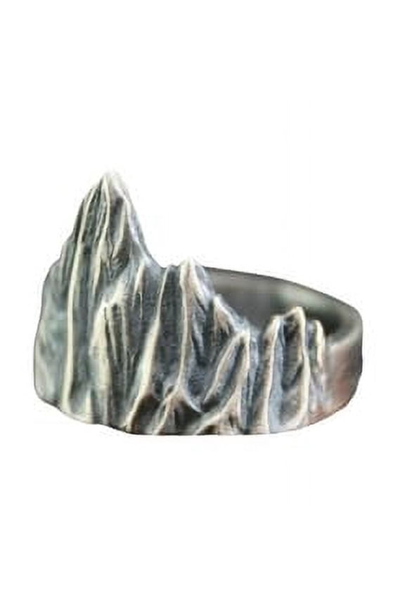 925 Sterling Silver Ring with Mountain Landscape Design | 11
